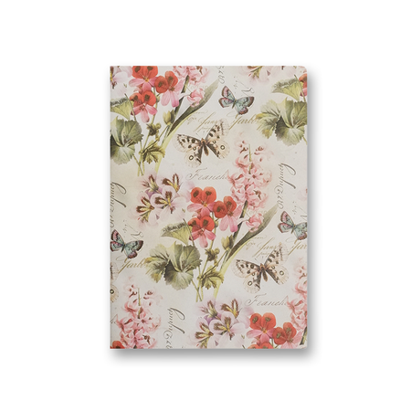 Kartos Romantica A6 soft cover journal with floral design, ideal for notes and journaling.