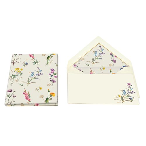 Kartos Wild Flowers portfolio featuring colorful floral design, ideal for stationery and organizational use.