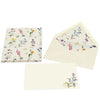 Kartos Wild Flowers portfolio featuring vibrant floral stationery with colorful wildflower illustrations and textured paper.