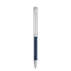 Blue lacquer ballpoint pen from S.T. Dupont Classique Collection, sleek and elegant writing instrument.
