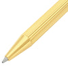 S.T. Dupont Classique Collection Goldsmith Lines ballpoint pen with gold and silver accents, elegant design, and smooth writing tip.
