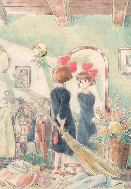 Studio Ghibli Kiki's Delivery Service journal by Chronicle Books featuring a colorful illustrated cover with Kiki on her broomstick.
