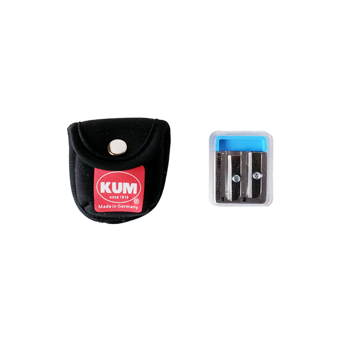 KUM Masterpiece 2 Stages Long Point pencil sharpener with two sharpening settings and ergonomic design.