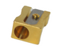 KUM luxury 24-carat gold-plated 1-hole pencil sharpener with sleek metallic finish and compact design.