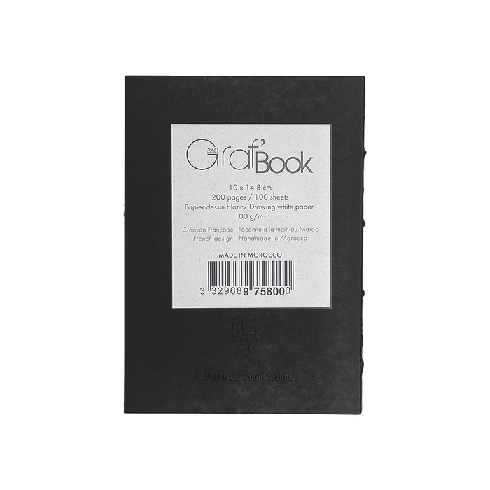 Clairefontaine GrafBook journal with 10x14 inch pages and durable cover, ideal for writing and note-taking.