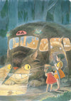 Studio Ghibli My Neighbor Totoro journal featuring the Cat Bus design, Chronicle Books, with colorful cover art and adorable Totoro illustration.