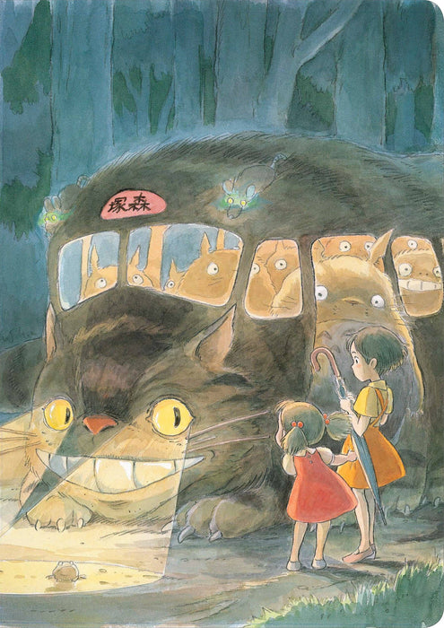 Studio Ghibli My Neighbor Totoro journal featuring the Cat Bus design, Chronicle Books, with colorful cover art and adorable Totoro illustration.