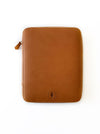 Eng Leather Co. vegan camel leather 18-slot Apple pen case shown with pens inside, stylish and compact storage for Apple pens.