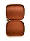 Eng Leather Co. vegan leather 18-slot Apple pen case in camel color, designed to hold and organize multiple pens and styluses.