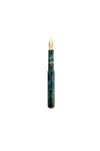Esterbrook Niblet Evergreen fountain pen ink bottle with green ink inside, designed for use with fountain pens.