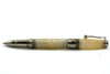 Jean-Pierre Lepine Indigo Classic Murano rollerball pen with champagne-colored accents on a white background.