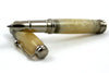 Jean-Pierre Lepine Indigo Classic Murano rollerball pen with champagne-colored accents, elegant and stylish writing instrument.
