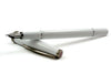 Cleo Skribent Classic Palladium fountain pen with cartridge and converter, featuring sleek design and smooth writing nib.