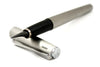 Lamy Studio fountain pen with brushed steel finish, showcasing its sleek design and fine nib for smooth writing.