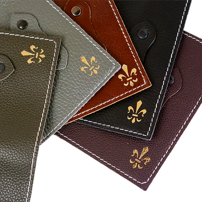 Large refillable Italian leather latch journal or daily planner for 2025 by Il Cartiglio with elegant design and secure latch closure.