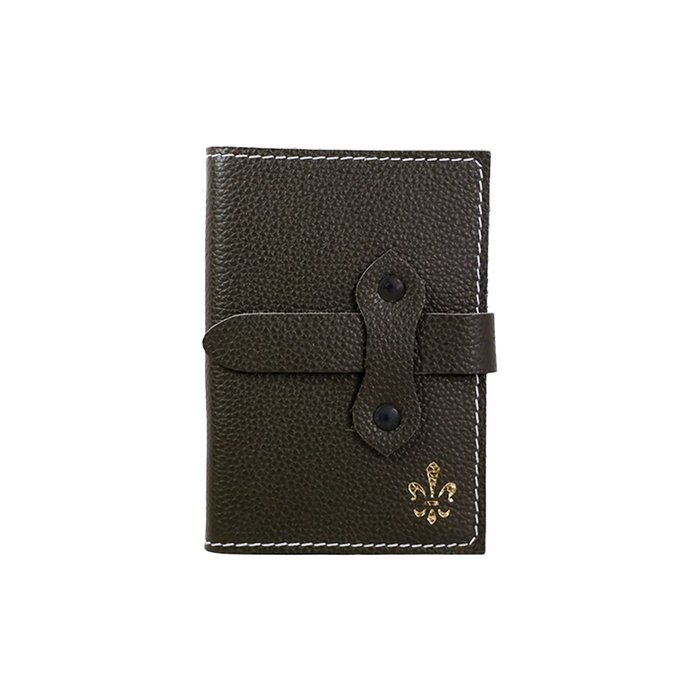 Large Italian leather Refillable Latch Journal or 2025 Planner by Il Cartiglio, featuring a dark green cover and daily planning pages.