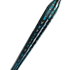No Solo Vetro glass dipping pen with lace effect design, showcasing elegant blue glass pen for artistic writing and drawing.