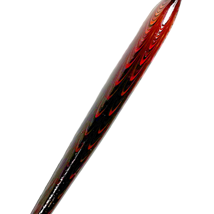 No Solo Vetro glass dipping pen with lace effect design, featuring a sleek, transparent glass body and fine tip.
