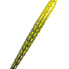 No Solo Vetro glass dipping pen with lace effect design, yellow color, showcasing intricate glass craftsmanship.