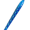 No Solo Vetro glass dipping pen with lace effect design, showcasing a sleek turquoise glass pen on a neutral background.