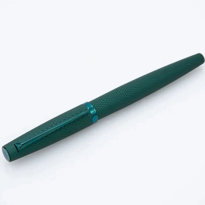 Diplomat Viper roller ball pen with green ink and sleek fountain pen design, featuring a glossy finish and modern style.