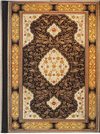 Rubaiyat Journal by Peter Pauper Press featuring a decorative cover with floral and calligraphic design, open to blank pages.