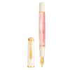 Pelikan M200 Cherry Blossom fountain pen with pink and floral design, metal nib, and elegant barrel.