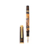Pelikan Souverän M600 Art Collection Georg Tippel fountain pen with gold accents and detailed design, close-up view.