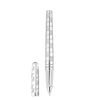 S.T. Dupont Line D Eternity Monogram 1872 silver rollerball pen with sleek design and engraved monogram details.