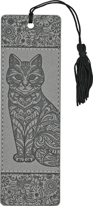 Cat Artisan Bookmark by Peter Pauper Press featuring a colorful illustrated cat design on a sturdy paper bookmark