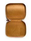 Eng Leather Co. camel vegan leather 4-slot Apple Pen Case, slim and stylish with a soft finish, designed for A6 size pens.