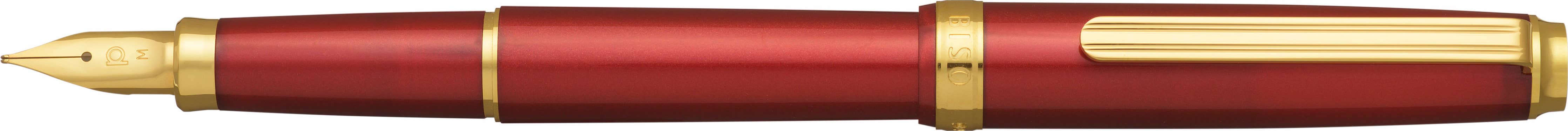 Luxury Brands of America platinum BISO fountain pen with sleek design and smooth nib for elegant writing.
