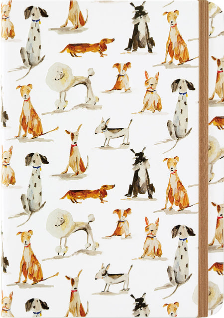 Dog Days Journal by Peter Pauper Press, featuring a colorful cover design with paw prints and playful dog illustrations.