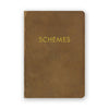 Small Schemes Journal by The Mincing Mockingbird with a decorative cover design and lined pages for note-taking.