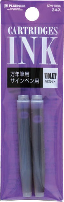 Platinum Preppy Ink Cartridge by Luxury Brands of America, compatible with Preppy fountain pens, shown in the image.