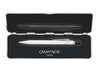 Caran D'Ache Roller Pen 849™ in white with sleek slim design, featuring a smooth rollerball tip and branded metal accents.