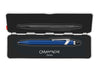 Caran D'Ache Roller Pen 849™ in blue, slim rollerball pen with sleek design, featuring the brand's signature style.