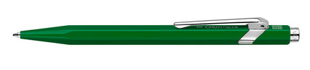 Caran D'Ache Ballpoint Pen 849 with sleek blue barrel and silver accents, classic design for smooth writing.