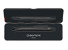 Caran D'Ache XL 849 black code ballpoint pen with sleek design and metal clip, displayed on slimpack packaging.