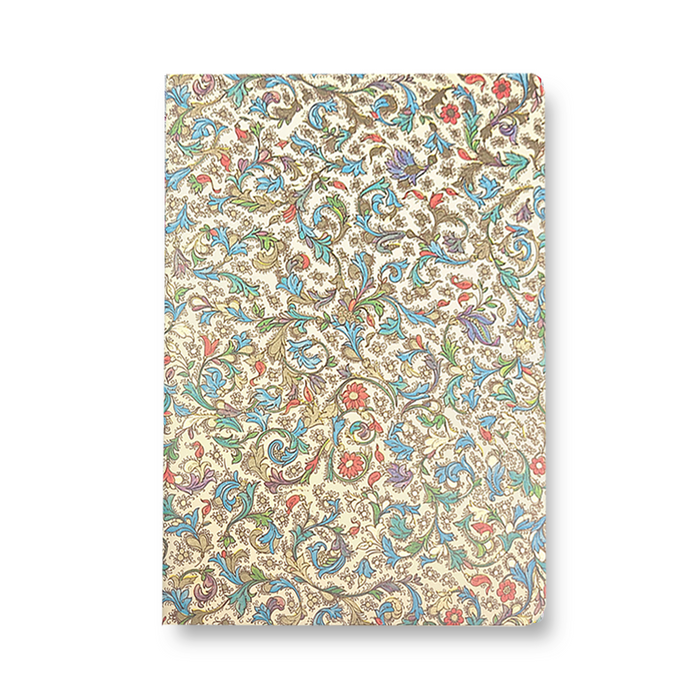 Kartos A5 Medicea soft cover journal with textured beige pages and elegant design, ideal for writing and note-taking.