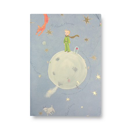 Kartos A5 soft cover journal featuring Le Petite Prince design with illustrated cover and lined pages for writing.