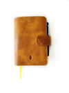 Eng Leather Co. A6 leather journal cover featuring a rustic Colorado design, durable and stylish for personal notebooks.