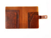 Eng Leather Co. A6 leather journal cover in dark Toscano leather, featuring smooth texture and sleek design.