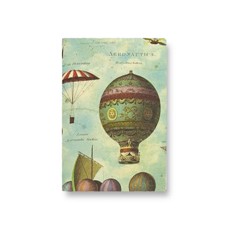 Kartos A6 soft cover journal with colorful air balloon design on the cover, ideal for note-taking and journaling.