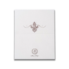 Elegant Alexa Pulitzer Baroque Fleur de Lis place cards with ornate gold detailing for formal table settings.