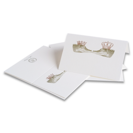 Alexa Pulitzer Kissing Gator place cards featuring colorful gator design on white cardstock for elegant table settings.