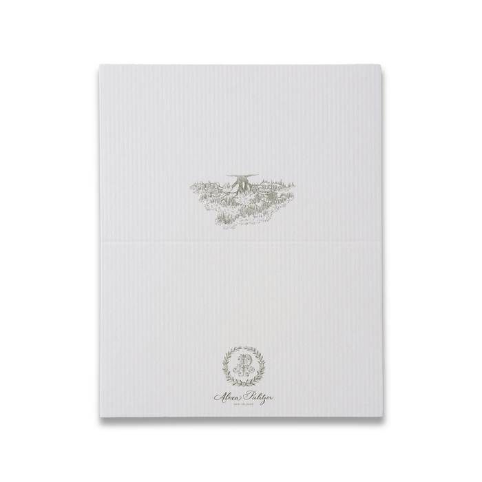 Elegant set of Alexa Pulitzer Oak Tree place cards featuring detailed autumn leaf designs for special events.