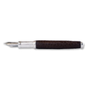 Brown Grifos Cocodrie fountain pen with alligator leather texture and elegant design, showcasing intricate details of the pen's body.