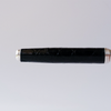 Black Grifos Cocodrie fountain pen with alligator leather finish, featuring a sleek design and gold accents.