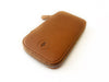 Eng Leather Co. vegan camel leather 3-slot pen case with sleek design, perfect for organizing pens and writing tools.